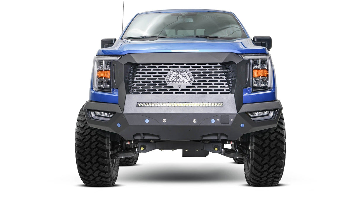 Fab Fours GR5000 - 1 Ford F150 2021 - 2024 Grumper Front Bumper - Rugged Truck Gear