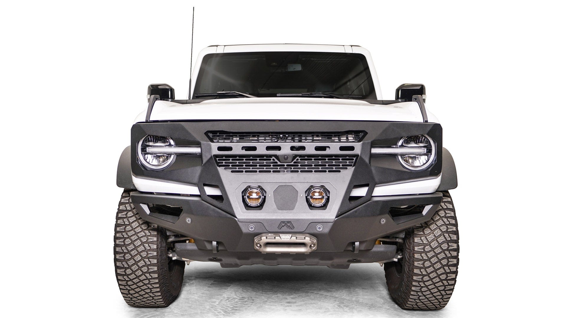 Fab Fours GR5200 - 1 2021 - 2024 Ford Bronco Grumper Front Bumper - Rugged Truck Gear