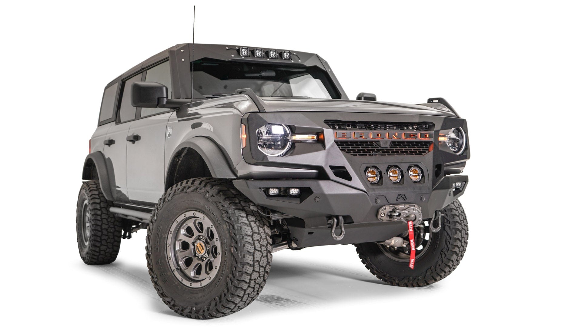 Fab Fours GR5200 - 1 2021 - 2024 Ford Bronco Grumper Front Bumper - Rugged Truck Gear