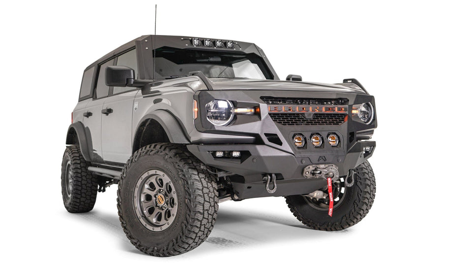 Fab Fours GR5200 - 1 2021 - 2024 Ford Bronco Grumper Front Bumper - Rugged Truck Gear