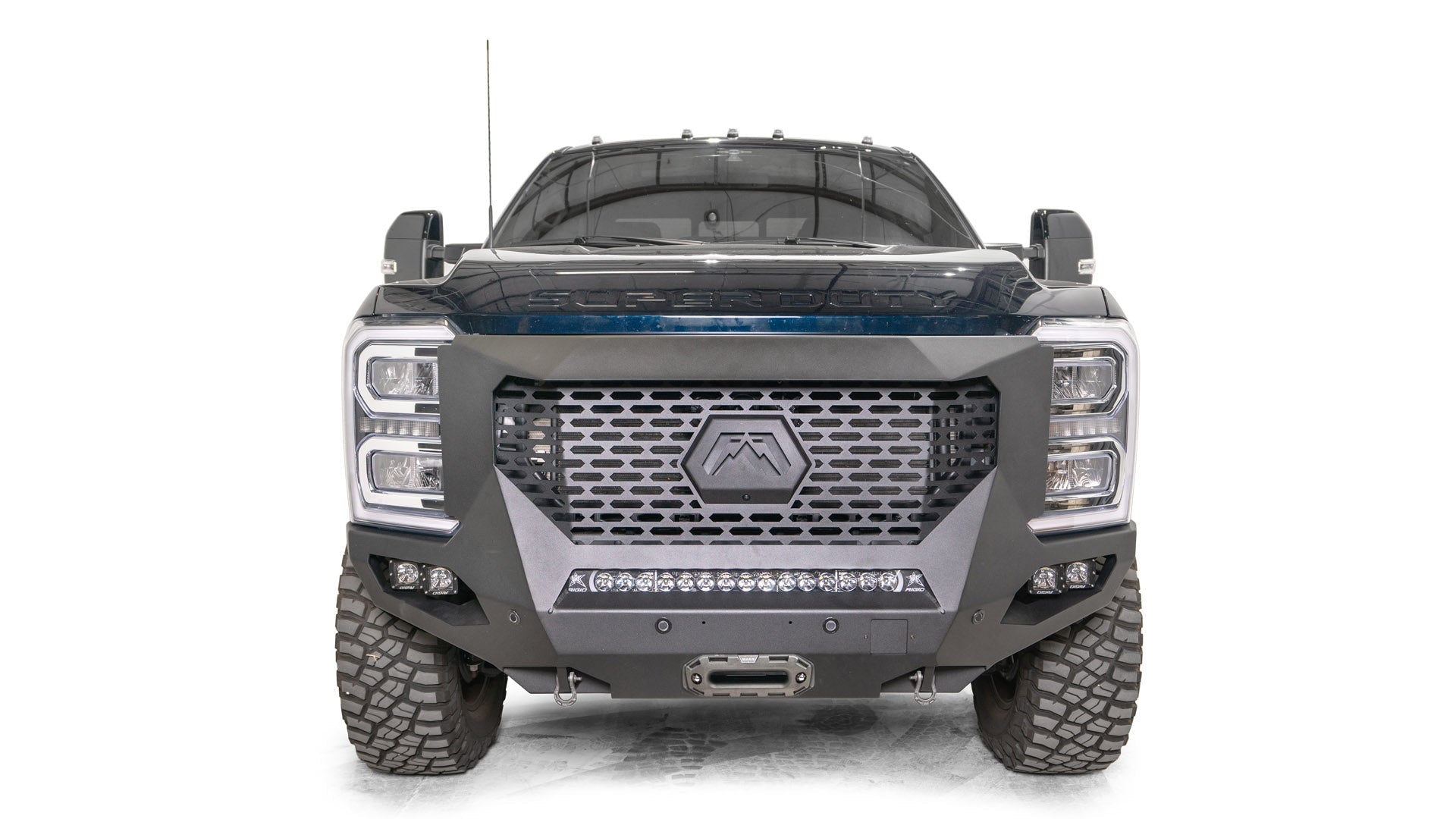 Fab Fours GR5900 - 1 Ford F250/F350 Superduty 2023 - 2024 Grumper Front Bumper - Rugged Truck Gear