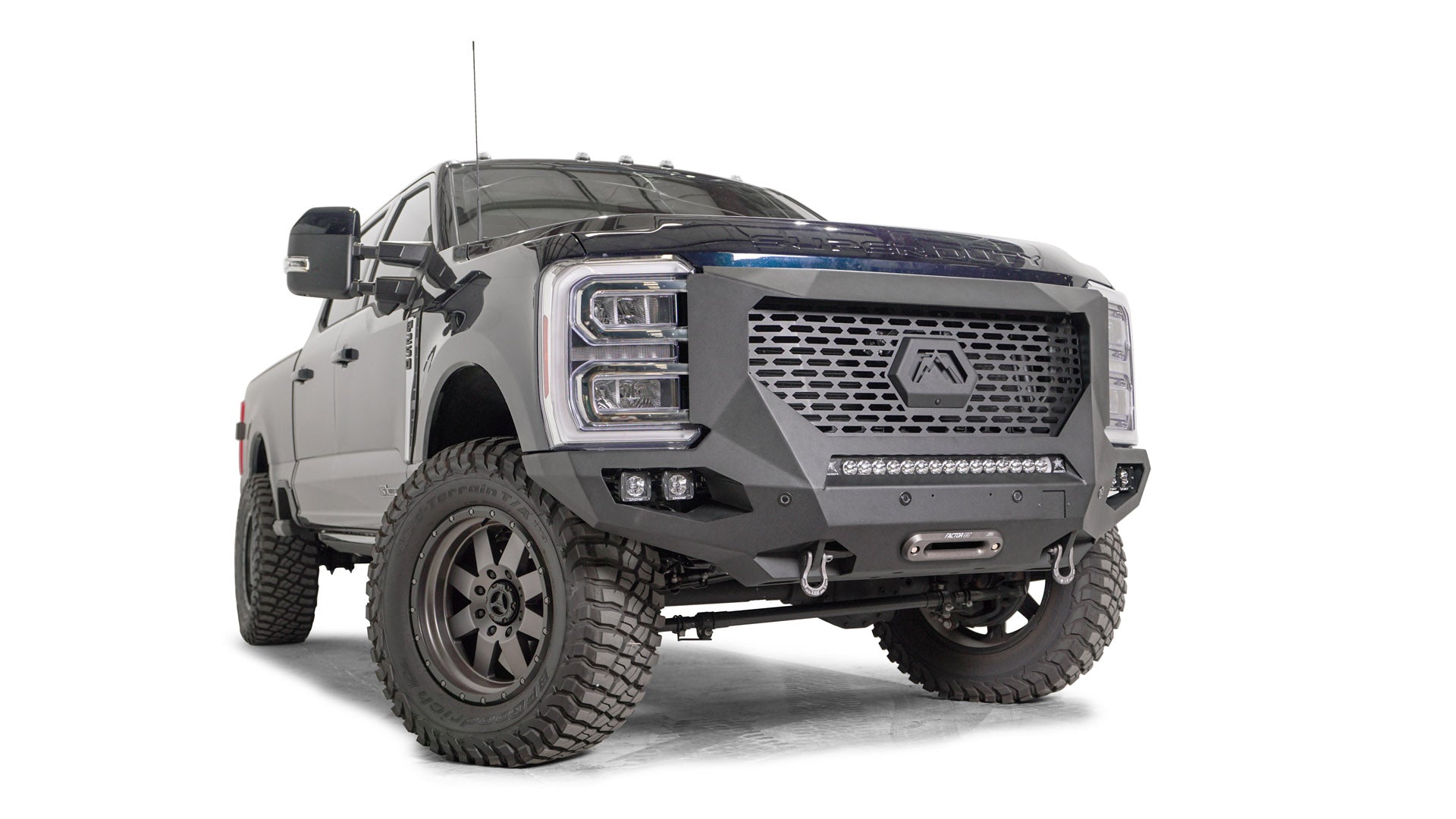 Fab Fours GR5900 - 1 Ford F250/F350 Superduty 2023 - 2024 Grumper Front Bumper - Rugged Truck Gear
