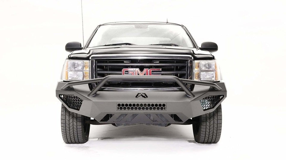 Fab Fours GS07 - D2152 - 1 GMC Sierra 1500 2007 - 2013 Vengeance Front Bumper Pre - Runner Guard Non - Sensor - Rugged Truck Gear
