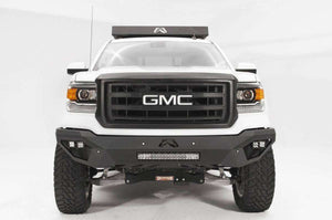 Fab Fours GS14-D3151-1 GMC Sierra 1500 2014-2015 Vengeance Front Bumper No Guard Sensor-BumperStock