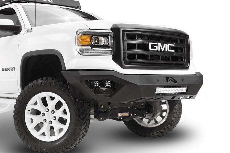 Fab Fours GS14 - D3151 - 1 GMC Sierra 1500 2014 - 2015 Vengeance Front Bumper No Guard Sensor - Rugged Truck Gear