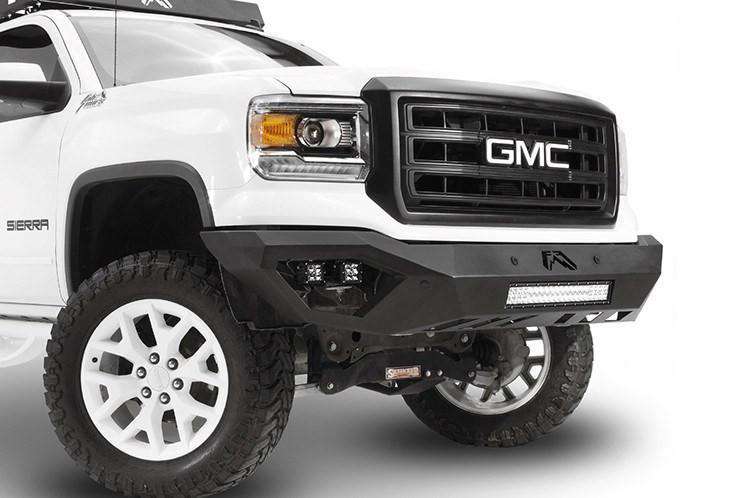 Fab Fours GS14-D3151-1 GMC Sierra 1500 2014-2015 Vengeance Front Bumper No Guard Sensor-BumperStock