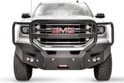 Fab Fours GS14 - F3150 - 1 GMC Sierra 1500 2014 - 2015 Premium Front Bumper Sensor Winch Ready Full Guard - Rugged Truck Gear
