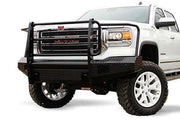 Fab Fours GS14 - K3160 - 1 GMC Sierra 1500 2014 - 2015 Black Steel Front Bumper Full Guard - Rugged Truck Gear