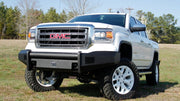 Fab Fours GS14 - R3161 - 1 GMC Sierra 1500 2014 - 2015 Black Steel Elite Front Bumper No Guard - Rugged Truck Gear
