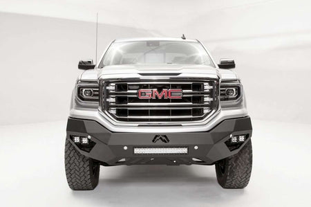 Fab Fours GS16 - D3951 - 1 GMC Sierra 1500 2016 - 2018 Vengeance Front Bumper No Guard Sensor - Rugged Truck Gear