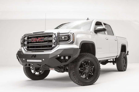 Fab Fours GS16 - D3951 - 1 GMC Sierra 1500 2016 - 2018 Vengeance Front Bumper No Guard Sensor - Rugged Truck Gear
