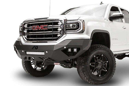 Fab Fours GS16 - D3951 - 1 GMC Sierra 1500 2016 - 2018 Vengeance Front Bumper No Guard Sensor - Rugged Truck Gear