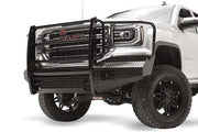 Fab Fours GS16 - K3960 - 1 GMC Sierra 1500 2016 - 2018 Black Steel Front Bumper Full Guard - Rugged Truck Gear