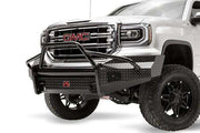 Fab Fours GS16 - K3962 - 1 GMC Sierra 1500 2016 - 2018 Black Steel Front Bumper Pre - Runner Guard - Rugged Truck Gear