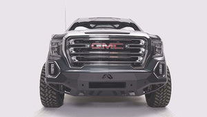 Fab Fours GS19-D6051-1 GMC Sierra 1500 2019-2021 Vengeance Front Bumper No Guard Sensor-BumperStock