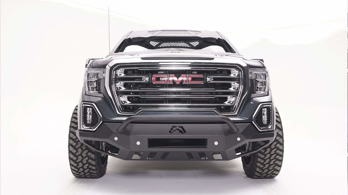 NEW Painted Summit White (WA8624) Front Bumper For 2019-2021 GMC Sierra W/ Sensor Holes