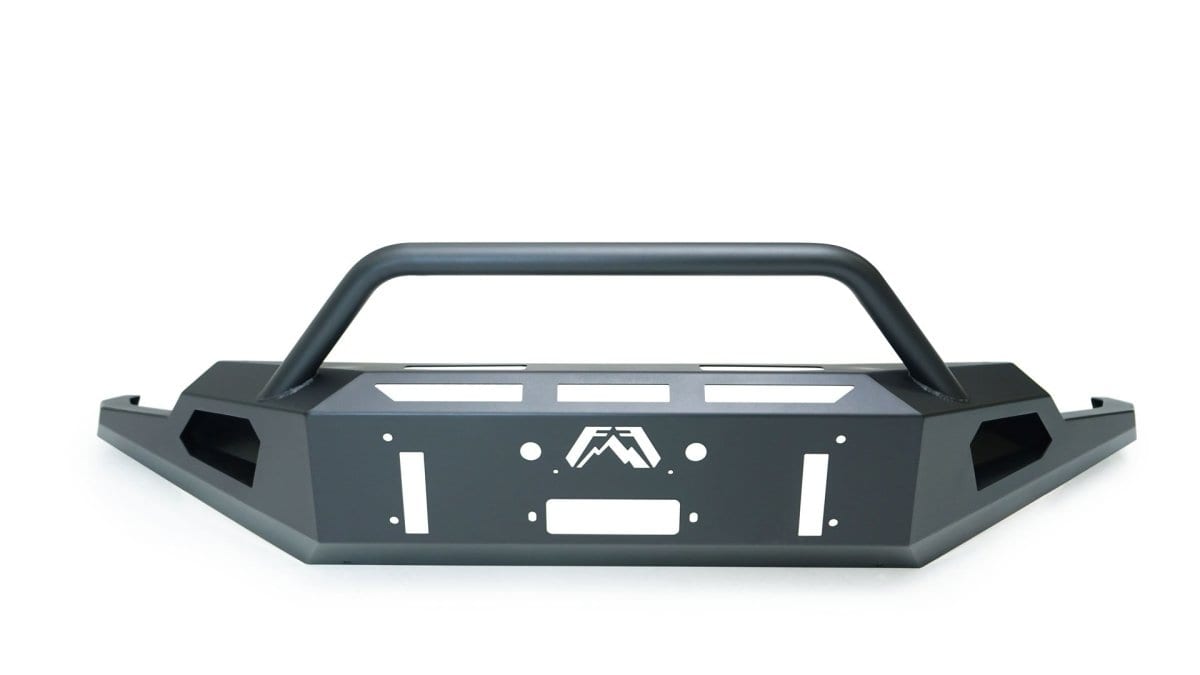 Fab Fours GS19 - RS3962 - 1 GMC Sierra 1500 2019 - 2022 Red Steel Winch Front Bumper Pre - Runner Guard - Rugged Truck Gear