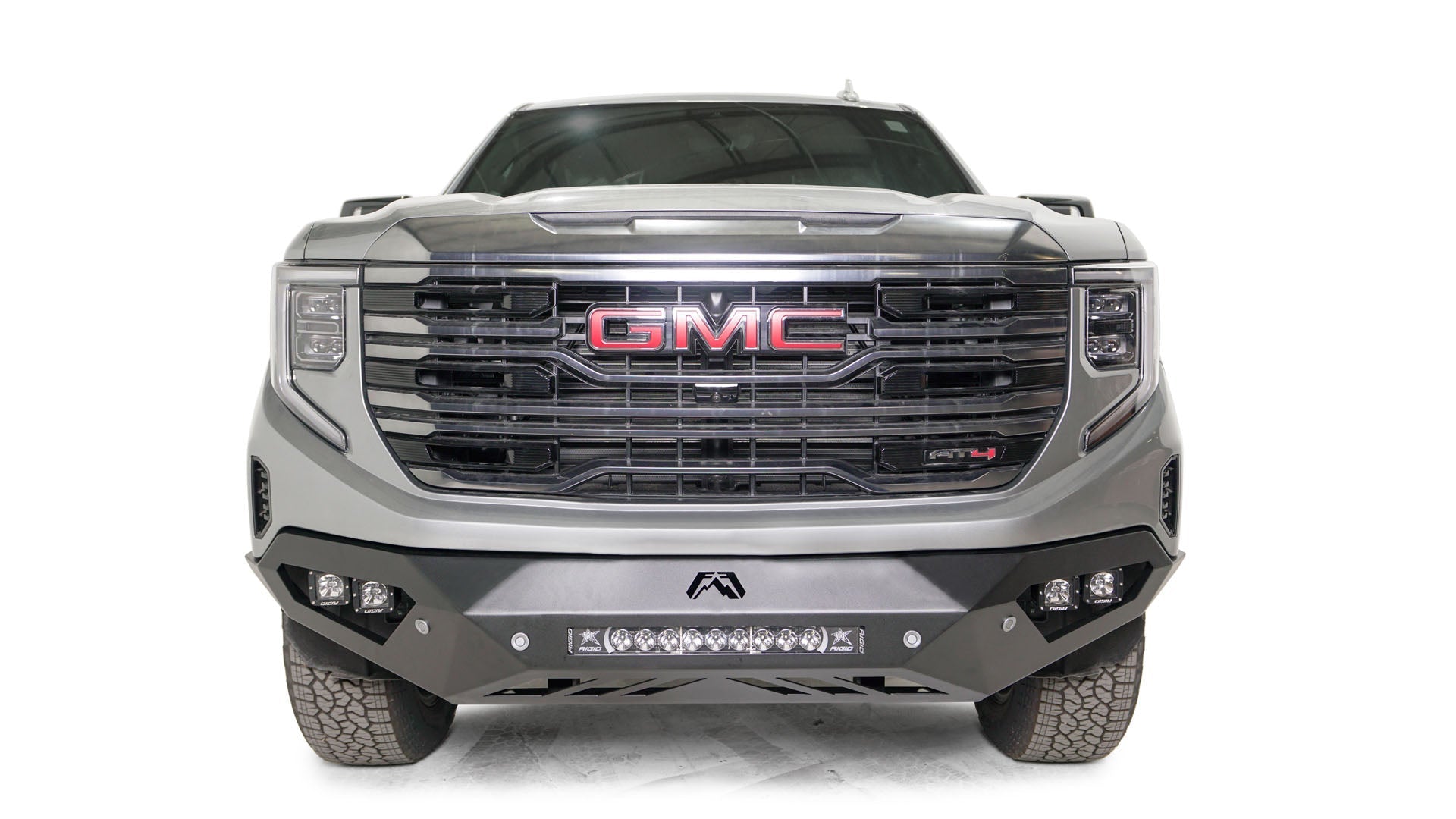 Fab Fours GS23 - D5851 - 1 GMC Sierra 1500 2022 - 2024 Vengeance Front Bumper No Guard Sensor - Rugged Truck Gear