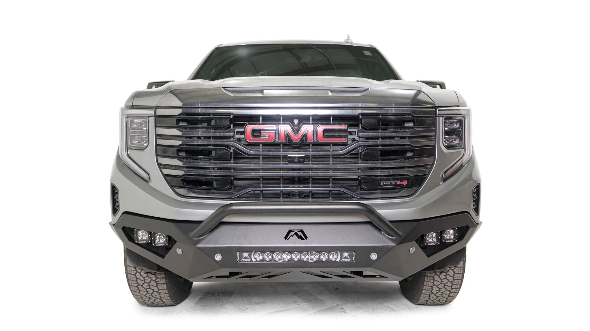 Fab Fours GS23 - D5852 - 1 GMC Sierra 1500 2022 - 2024 Vengeance Front Bumper Pre - Runner Guard Sensor - Rugged Truck Gear
