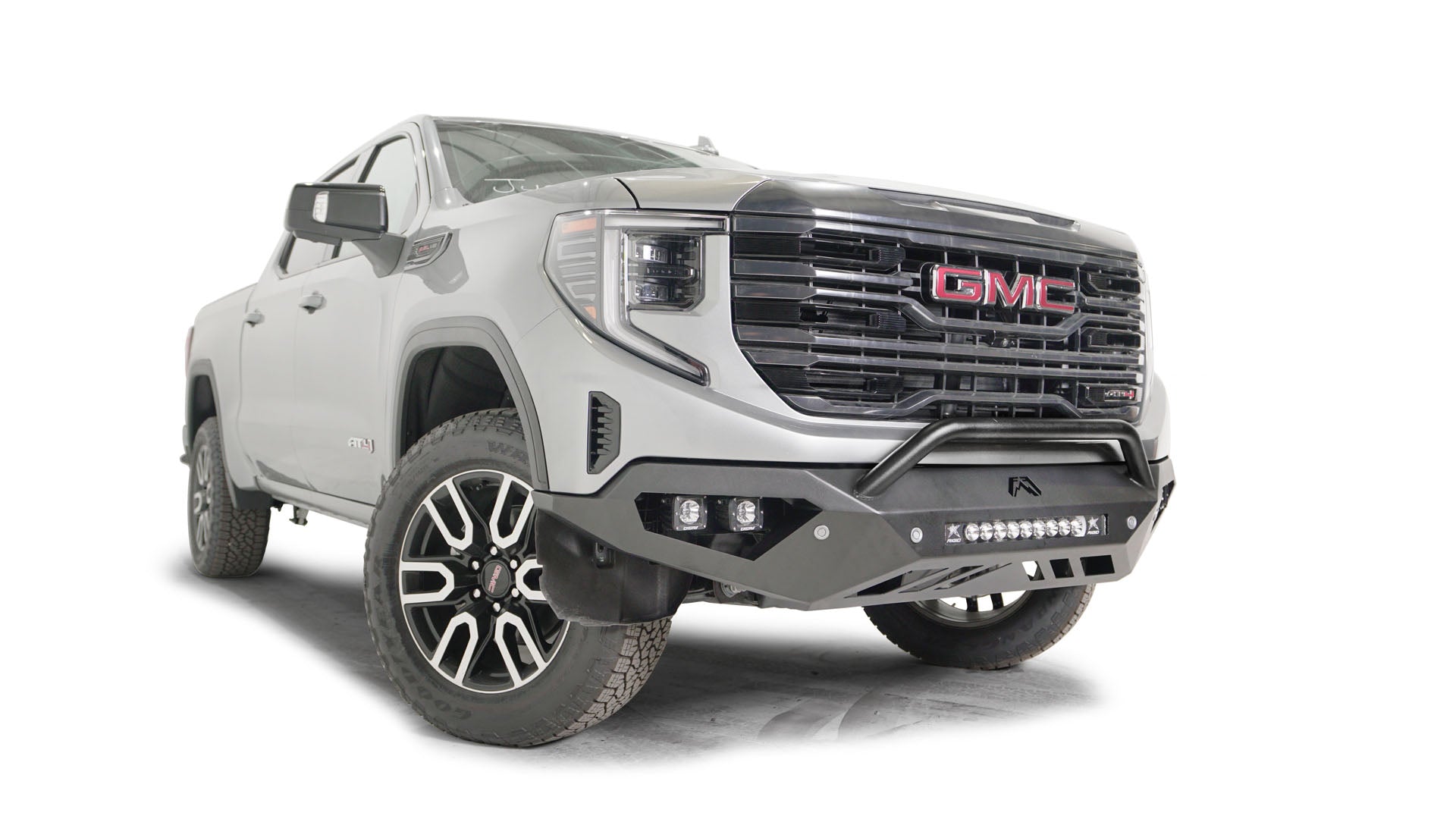 Fab Fours GS23 - D5852 - 1 GMC Sierra 1500 2022 - 2024 Vengeance Front Bumper Pre - Runner Guard Sensor - Rugged Truck Gear