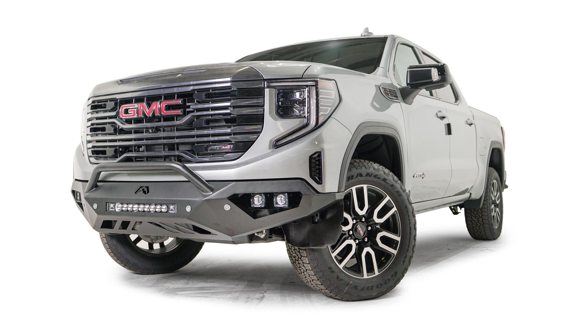 Fab Fours GS23 - D5852 - 1 GMC Sierra 1500 2022 - 2024 Vengeance Front Bumper Pre - Runner Guard Sensor - Rugged Truck Gear