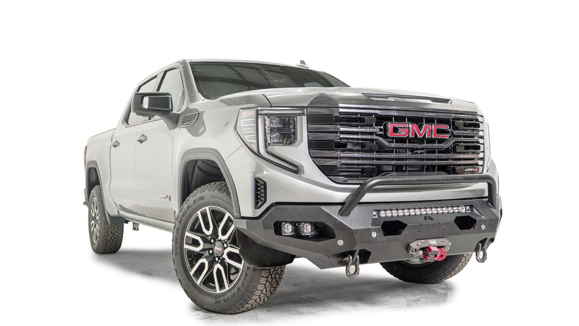 Fab Fours GS23 - X5852 - 1 GMC Sierra 1500 2022 - 2024 Matrix Front Bumper Winch Ready Pre - Runner Guard - Rugged Truck Gear