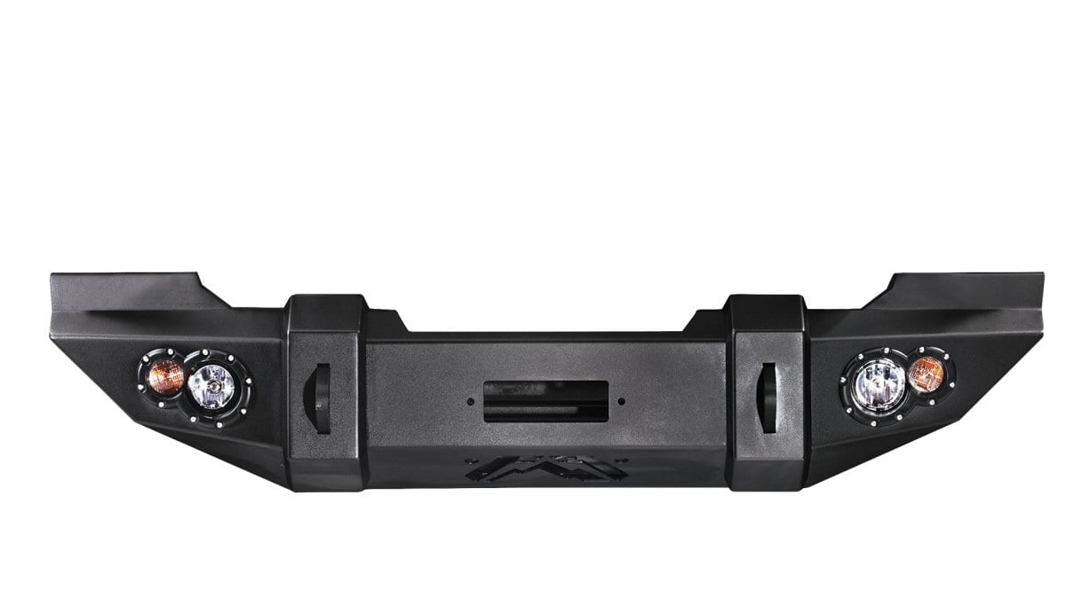 Fab Fours JK07 - B1851 - 1 Jeep Wrangler JK 2007 - 2018 Lifestyle Front Winch Bumper No Guard - Rugged Truck Gear