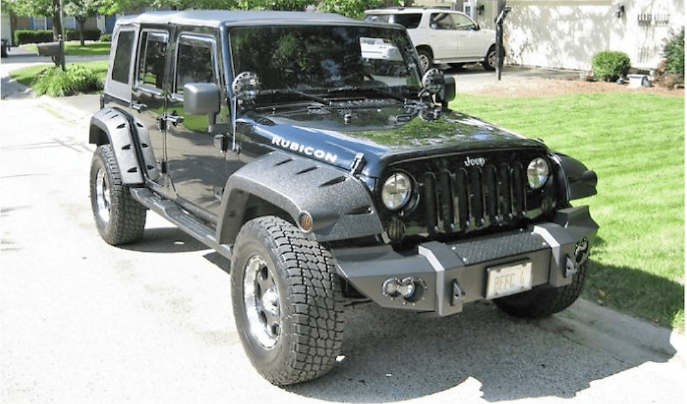 Fab Fours JK07 - B1851 - 1 Jeep Wrangler JK 2007 - 2018 Lifestyle Front Winch Bumper No Guard - Rugged Truck Gear