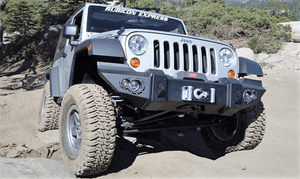 Fab Fours JK07-B1851-1 Jeep Wrangler JK 2007-2018 Lifestyle Front Winch Bumper No Guard - BumperStock