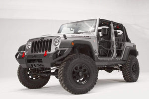 Fab Fours JK07-D1851-1 Jeep Wrangler JK 2007-2018 Vengeance Front Bumper No Guard - BumperStock