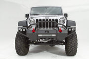Fab Fours JK07 - D1852 - 1 Jeep Wrangler JK 2007 - 2018 Vengeance Front Bumper Pre - Runner Guard - Rugged Truck Gear