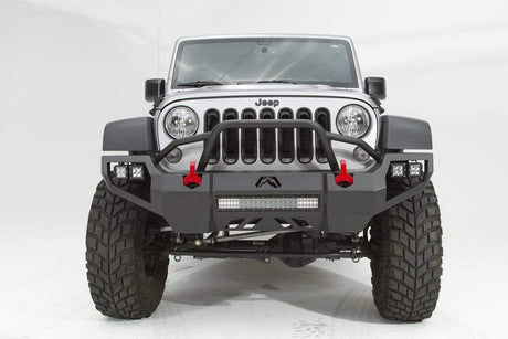 Fab Fours JK07-D1852-1 Jeep Wrangler JK 2007-2018 Vengeance Front Bumper Pre-Runner Guard - BumperStock