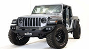Fab Fours JL18 - X4651 - 1 Jeep JL Rubicon 2018 - 2023 Matrix Front Bumper Winch Ready No Guard - Rugged Truck Gear