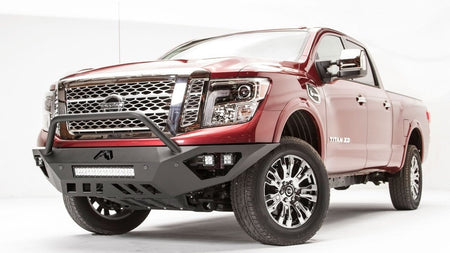 Fab Fours NT16 - D3752 - 1 Nissan Titan XD 2016 - 2020 Vengeance Front Bumper Pre - Runner Guard - Rugged Truck Gear