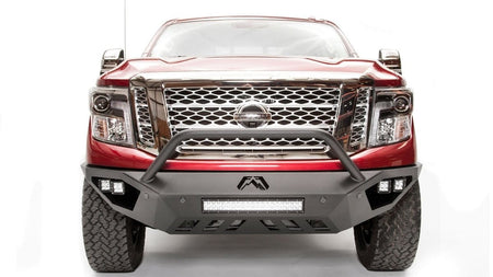 Fab Fours NT16 - D3752 - 1 Nissan Titan XD 2016 - 2020 Vengeance Front Bumper Pre - Runner Guard - Rugged Truck Gear