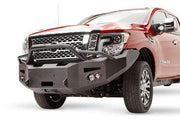 Fab Fours NT16 - F3752 - 1 Nissan Titan XD 2016 - 2020 Premium Front Bumper Winch Ready Pre - Runner Guard - Rugged Truck Gear
