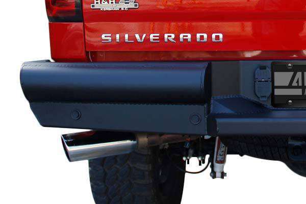 Fab Fours NT16 - U3750 - 1 Nissan Titan XD 2016 - 2020 Black Steel Elite Rear Bumper - Rugged Truck Gear