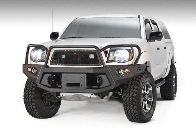 Fab Fours TT05 - B1550 - 1 Toyota Tacoma 2005 - 2011 Premium Front Bumper Winch Ready Full Guard - Rugged Truck Gear
