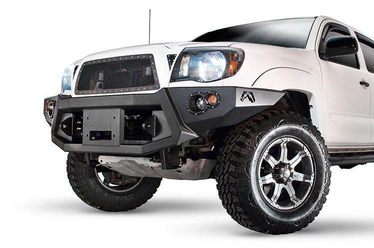 Fab Fours TT05 - B1551 - 1 Toyota Tacoma 2005 - 2011 Premium Front Bumper Winch Ready No Guard - Rugged Truck Gear
