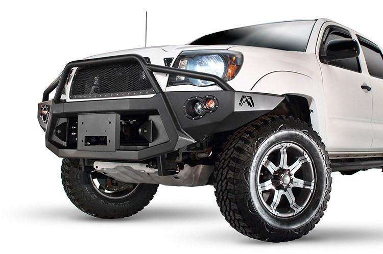 Fab Fours TT05 - B1552 - 1 Toyota Tacoma 2005 - 2011 Premium Front Bumper Winch Ready Pre - Runner Guard - Rugged Truck Gear