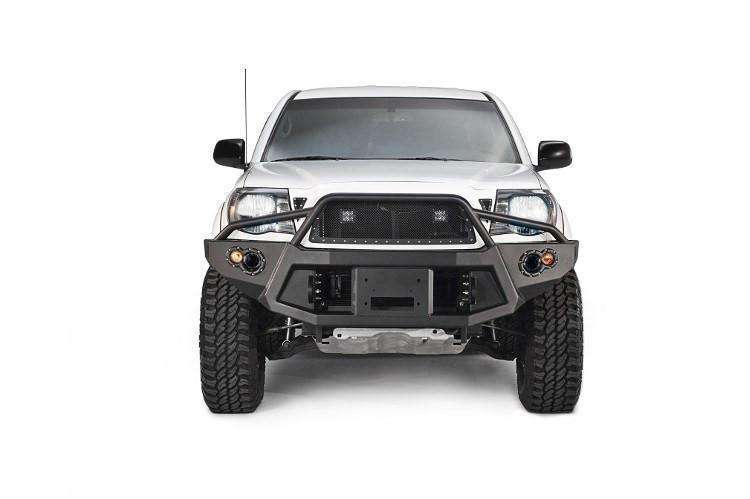 Fab Fours TT05 - B1552 - 1 Toyota Tacoma 2005 - 2011 Premium Front Bumper Winch Ready Pre - Runner Guard - Rugged Truck Gear