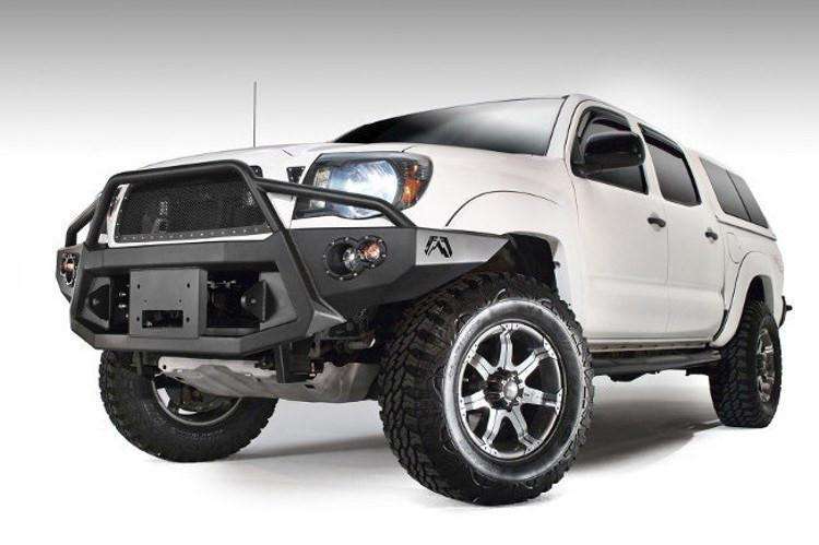 Fab Fours TT05 - B1552 - 1 Toyota Tacoma 2005 - 2011 Premium Front Bumper Winch Ready Pre - Runner Guard - Rugged Truck Gear