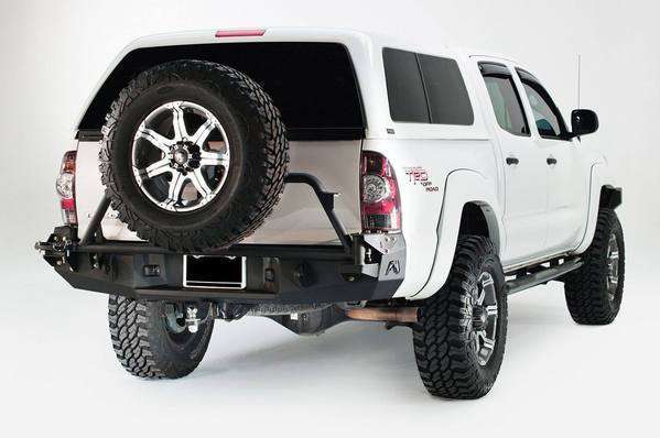 Fab Fours TT05 - Y1351 - 1 Toyota Tacoma 2005 - 2015 Premium Rear Bumper Non - Sensor - Rugged Truck Gear