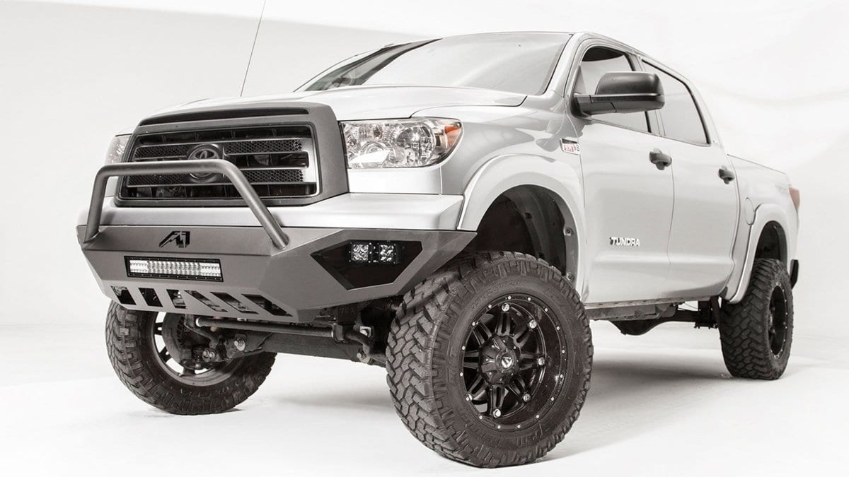 Fab Fours TT07 - D4452 - 1 Toyota Tundra 2007 - 2013 Vengeance Front Bumper Pre - Runner Guard - Rugged Truck Gear