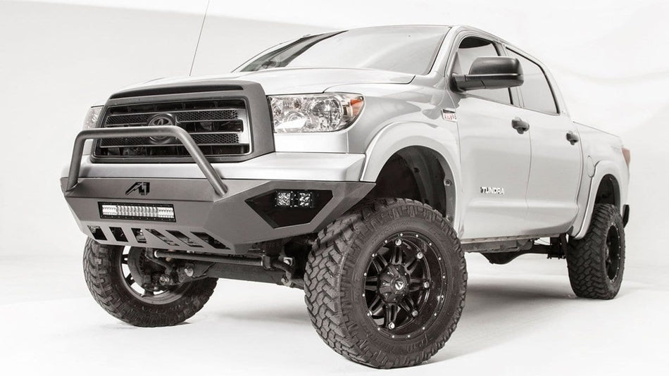 Fab Fours TT07 - D4452 - 1 Toyota Tundra 2007 - 2013 Vengeance Front Bumper Pre - Runner Guard - Rugged Truck Gear