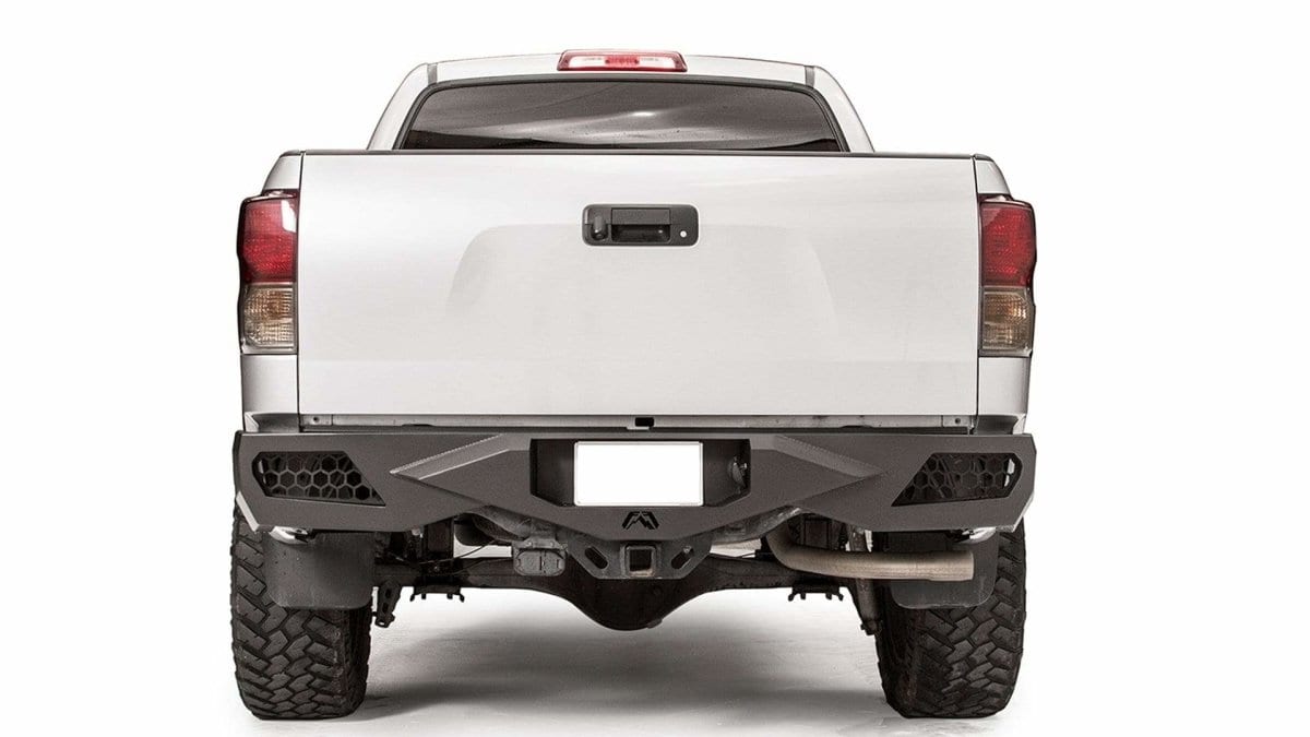 Fab Fours TT07 - E1550 - 1 Toyota Tundra 2007 - 2013 Vengeance Rear Bumper Non - Sensor - Rugged Truck Gear
