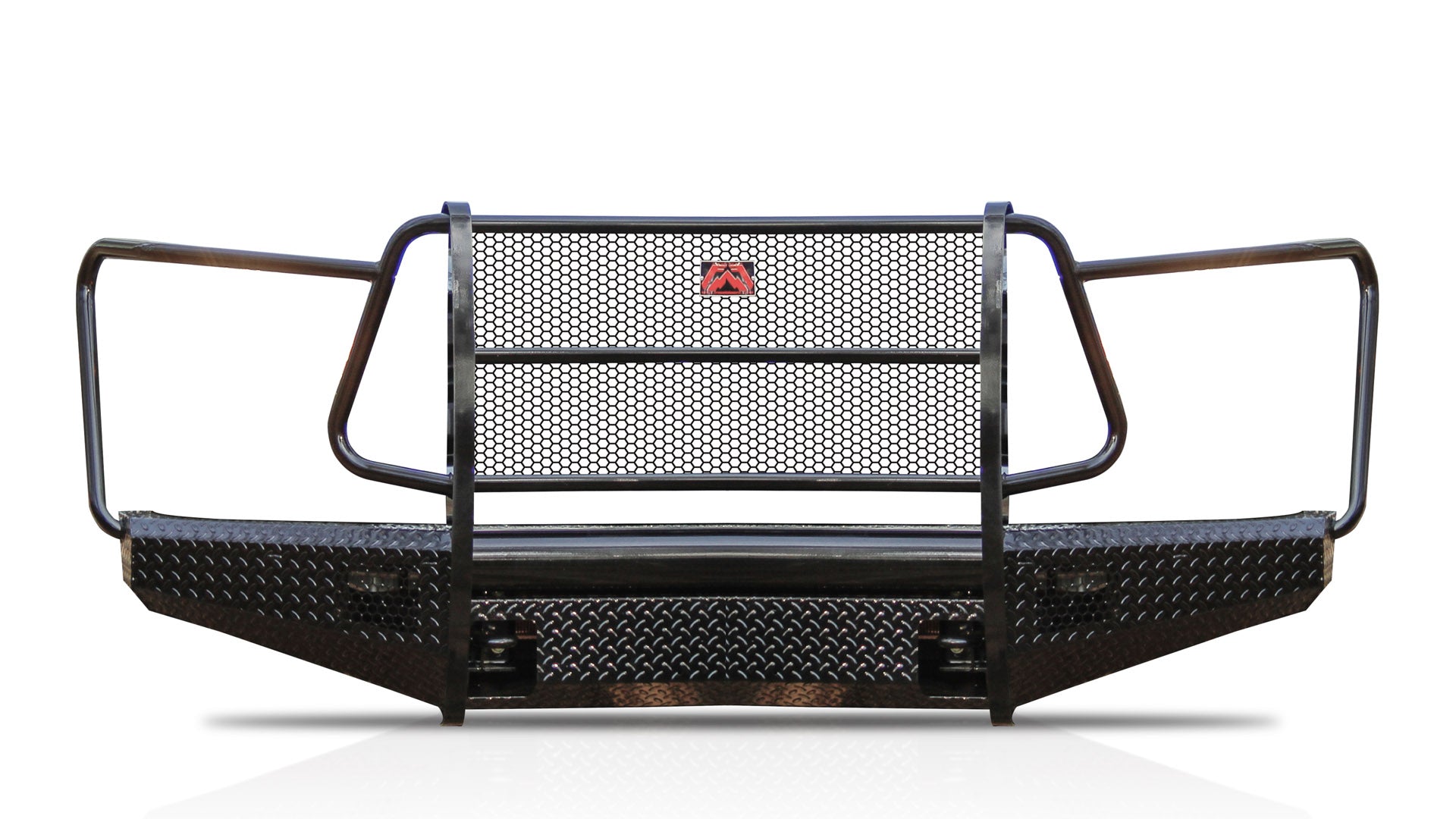 Fab Fours TT07 - K1860 - 1 Toyota Tundra 2007 - 2013 Black Steel Front Bumper Full Guard - Rugged Truck Gear