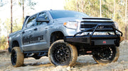 Fab Fours TT07 - K1862 - 1 Toyota Tundra 2007 - 2013 Black Steel Front Bumper Pre - Runner Guard - Rugged Truck Gear