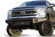 Fab Fours TT07 - R1861 - 1 Toyota Tundra 2007 - 2013 Black Steel Elite Front Bumper No Guard - Rugged Truck Gear