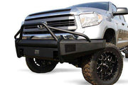 Fab Fours TT07 - R1862 - 1 Toyota Tundra 2007 - 2013 Black Steel Elite Front Bumper Pre - Runner Guard - Rugged Truck Gear